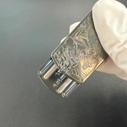 Root Three Zirconium Engraved Polished Limited Edition