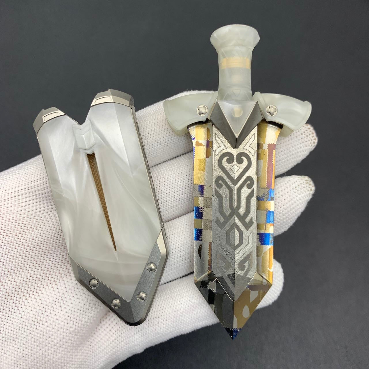 Ghost Lantern Lake Sword MOP G10