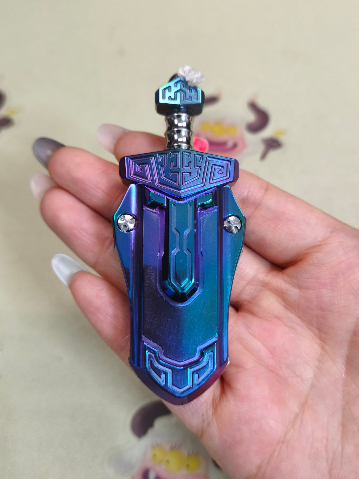 Taia Sword Zirconium Oil Slick