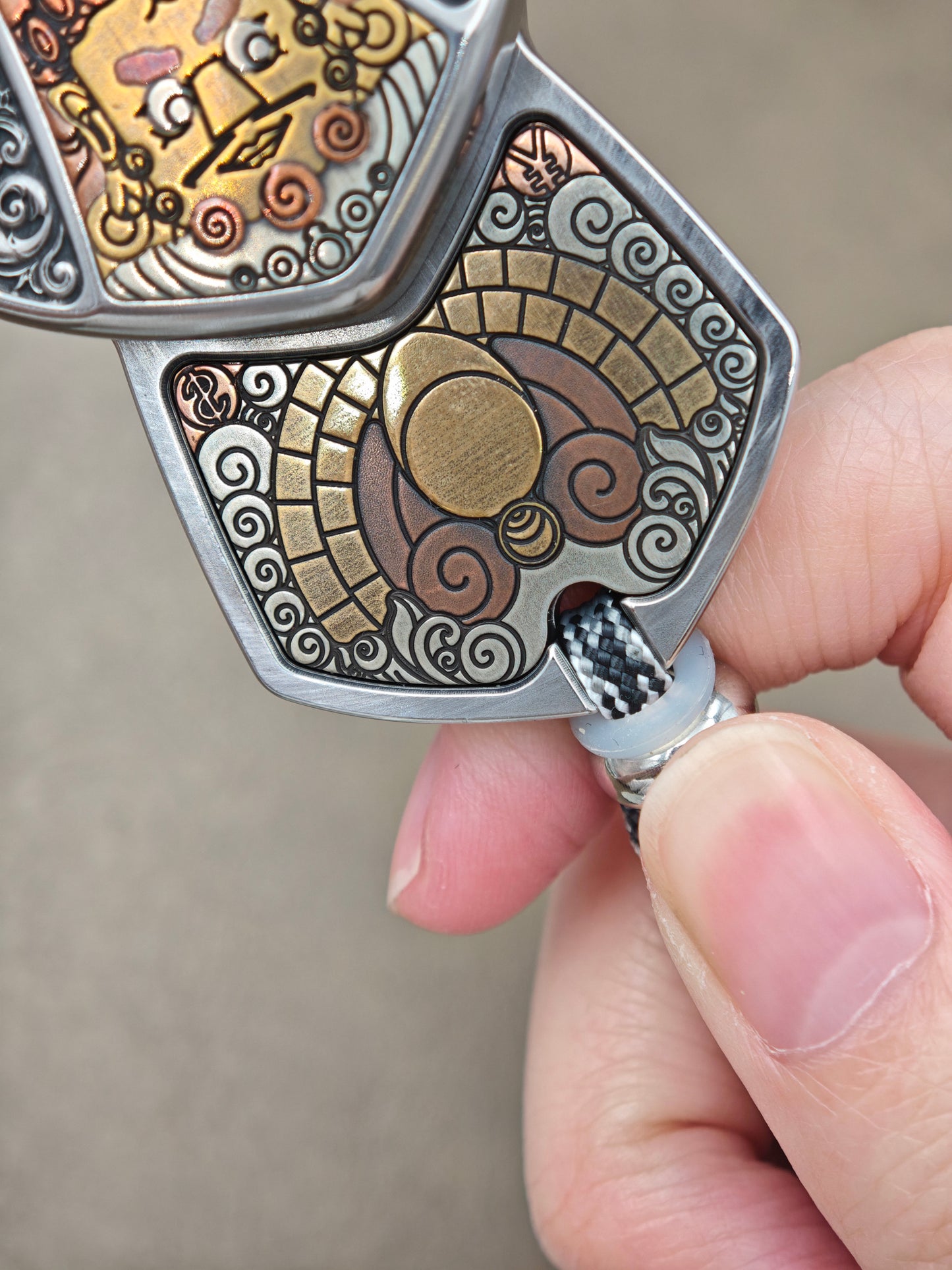 Demon Subduing Toga Tangcao Pattern Stainless Steel