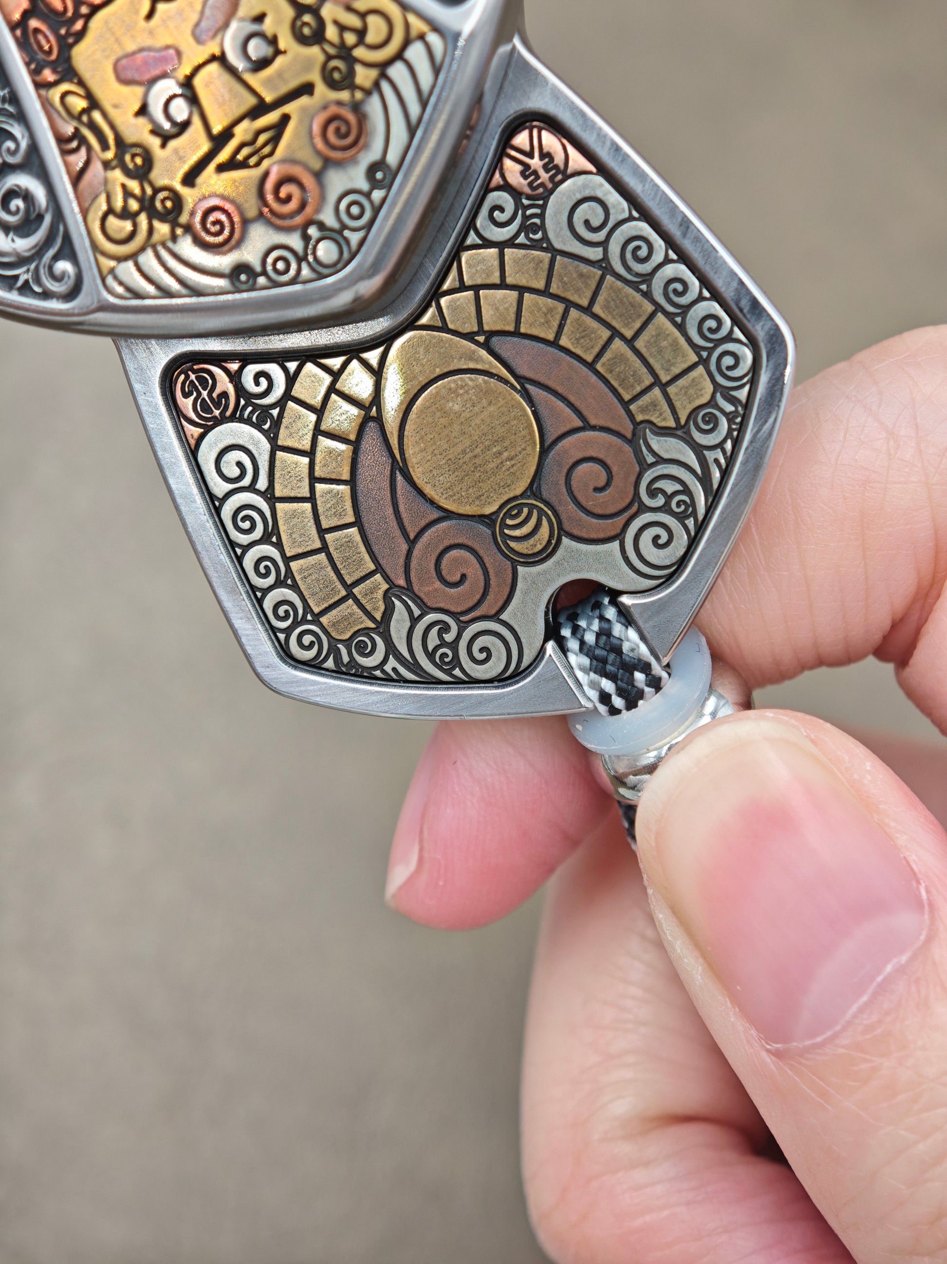 Demon Subduing Toga Tangcao Pattern Stainless Steel