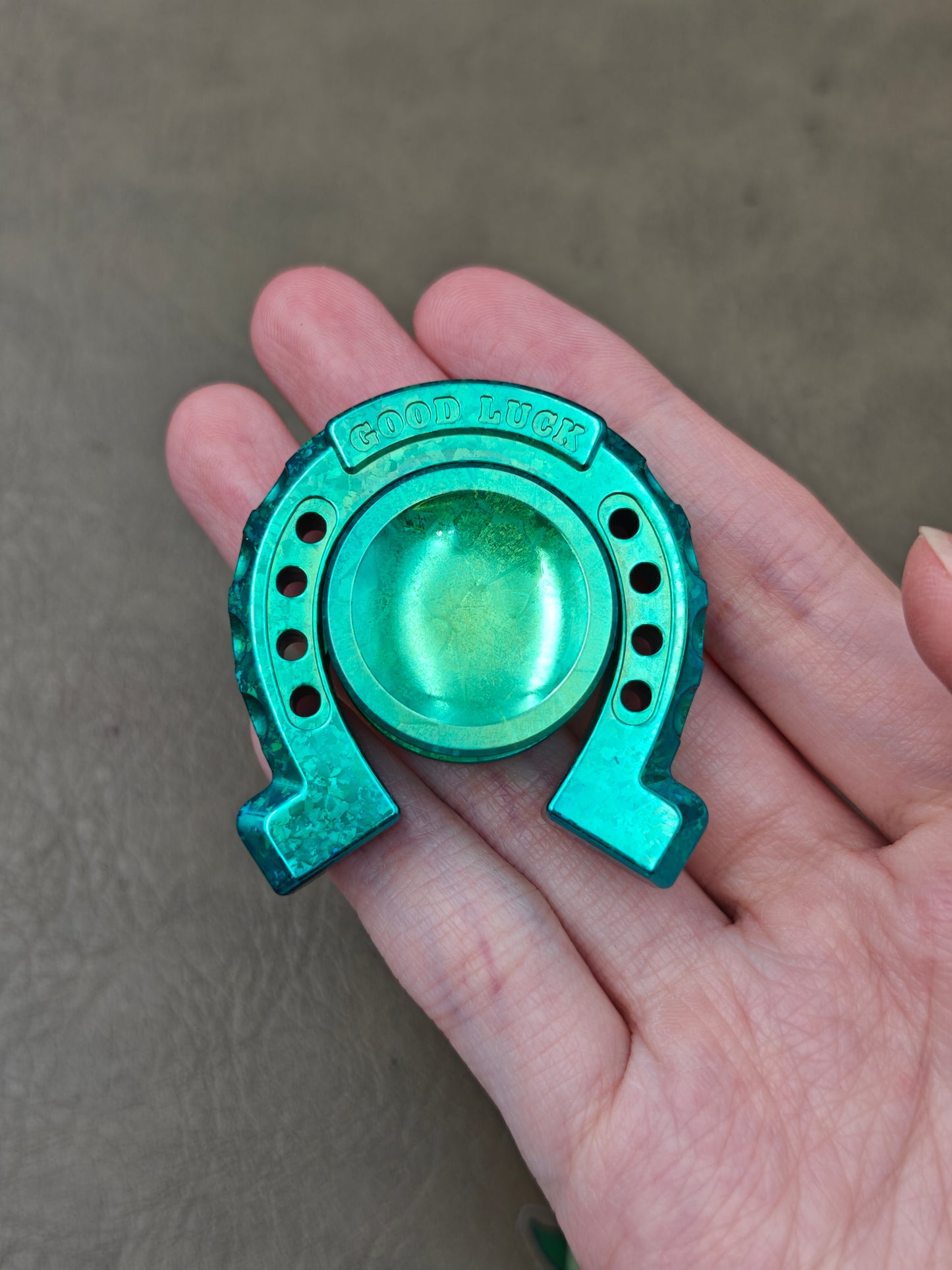 Lucky Horseshoe Crystallized Titanium