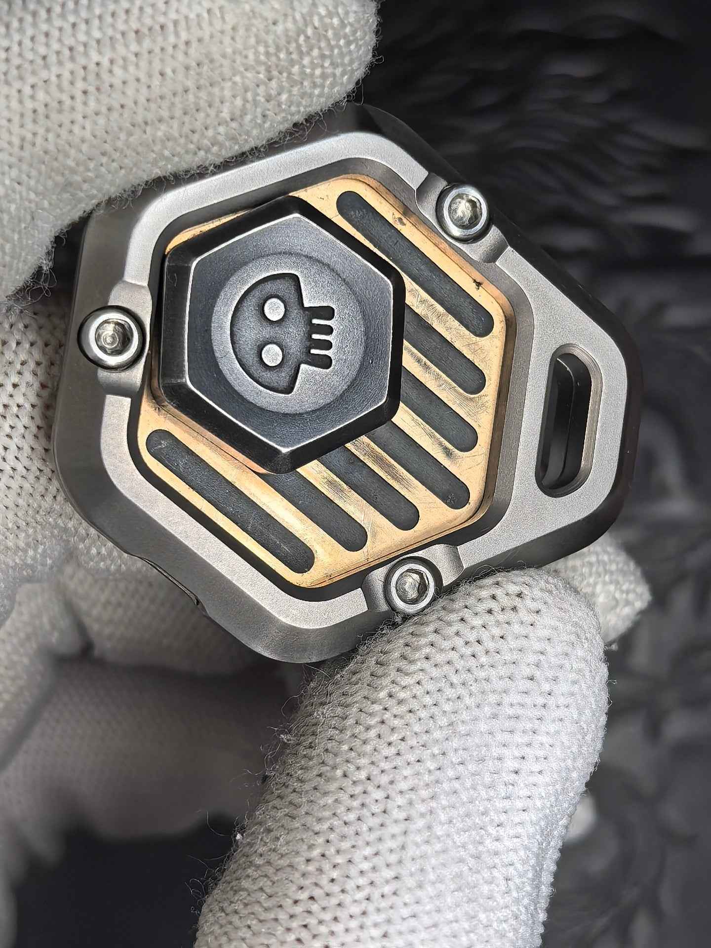 Death Engine Titanium Stainless Steel Brass