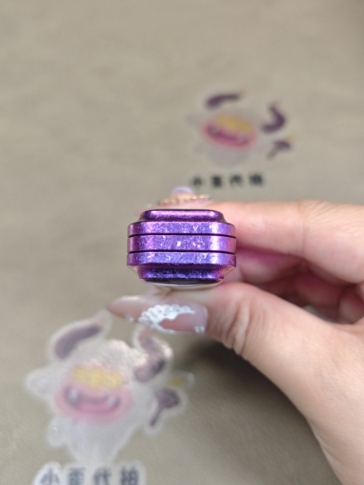 Lucky Candy Crystallized Titanium Resin-Sealed