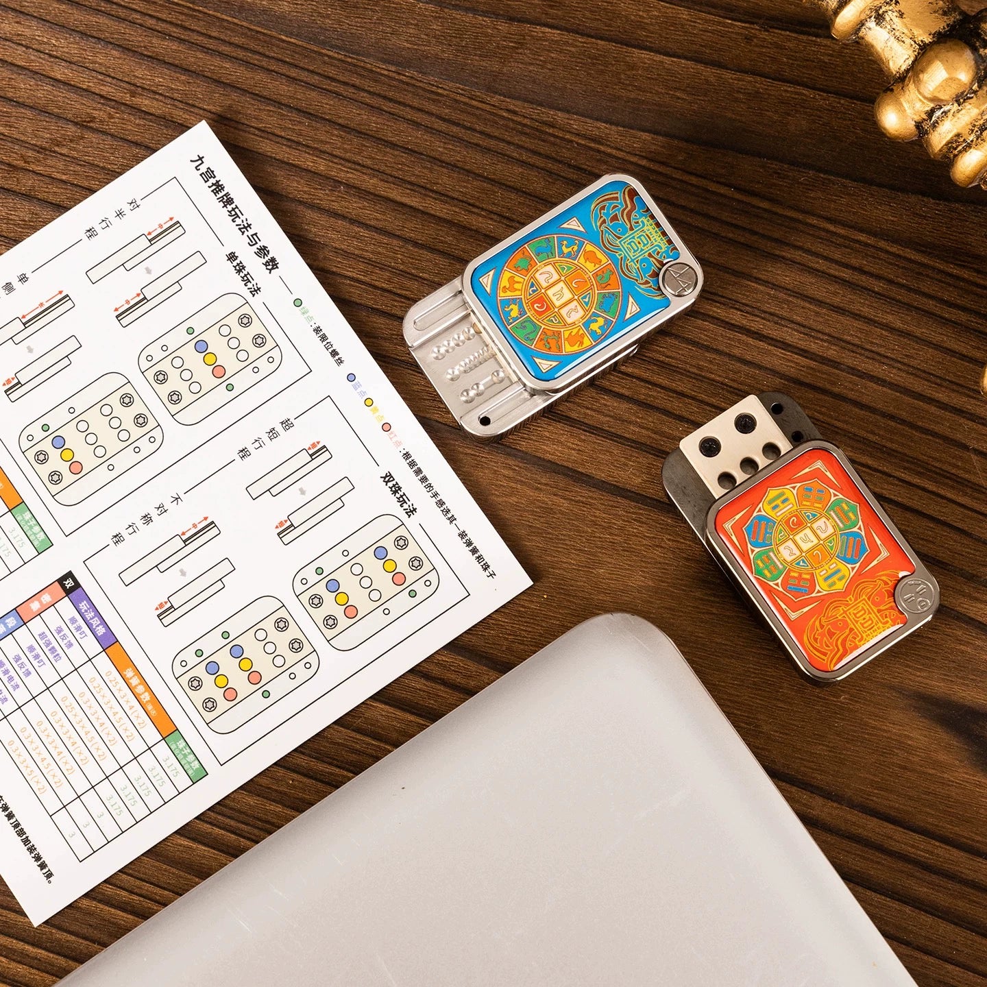 Nine-grid Mechanical Slider (direct push)