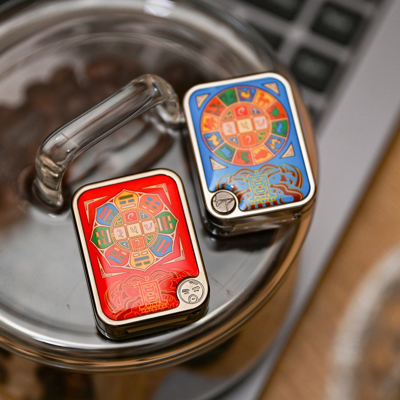 Nine-grid Mechanical Slider (direct push) Polished Stainless Steel