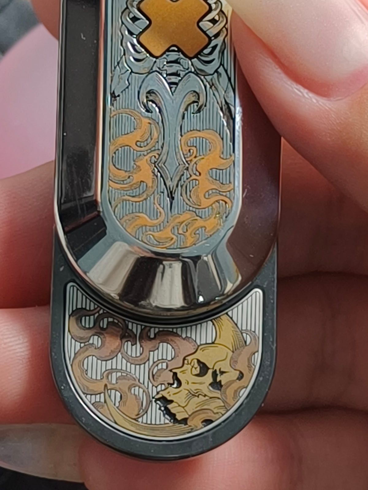 Axis Stainless Steel Engraved Polished