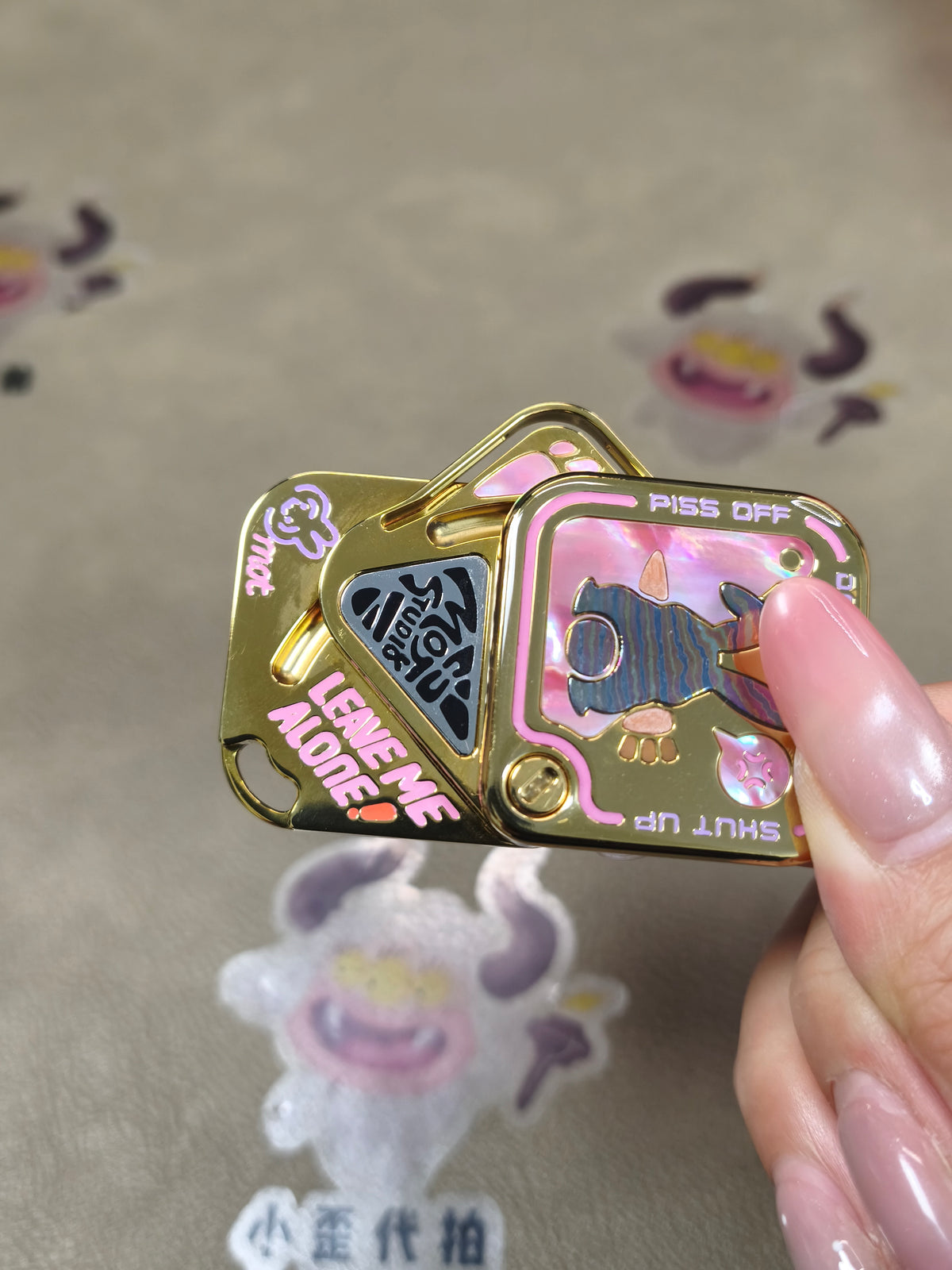 SNAP Zirconium Gold Plated Resin-Sealed