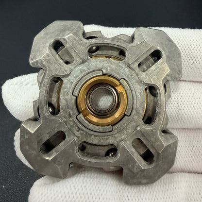 Mortise and Tenon Crystallized Titanium
