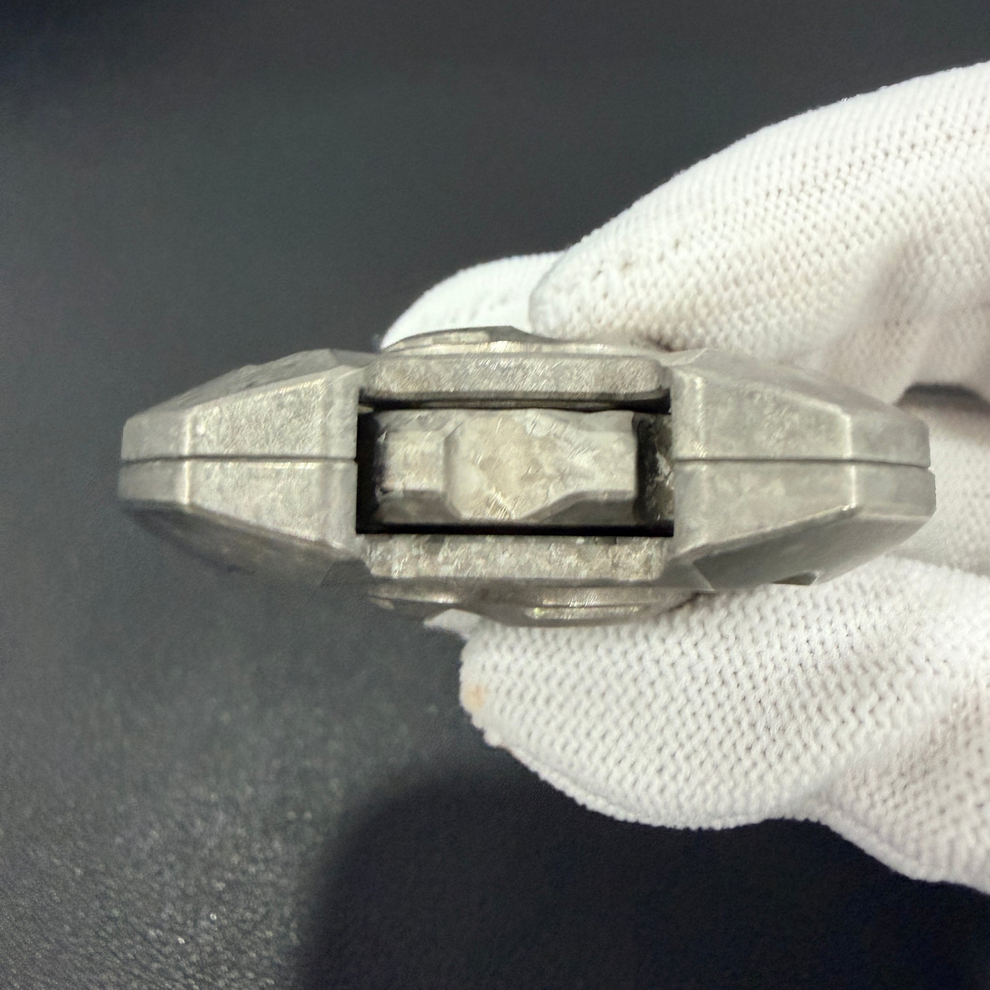 Mortise and Tenon Crystallized Titanium