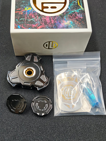 Triple Leaf Ignition Shell Opening Zirconium Color-Anodized Polished