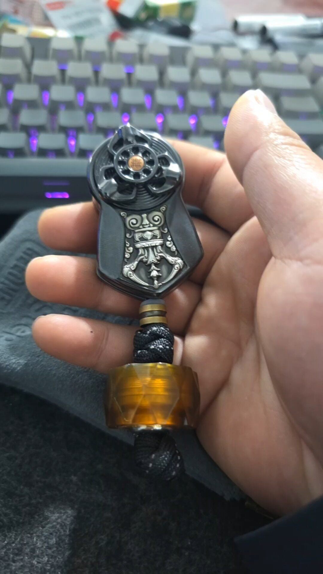 Demon Subduing Toga Tangcao Pattern Titanium