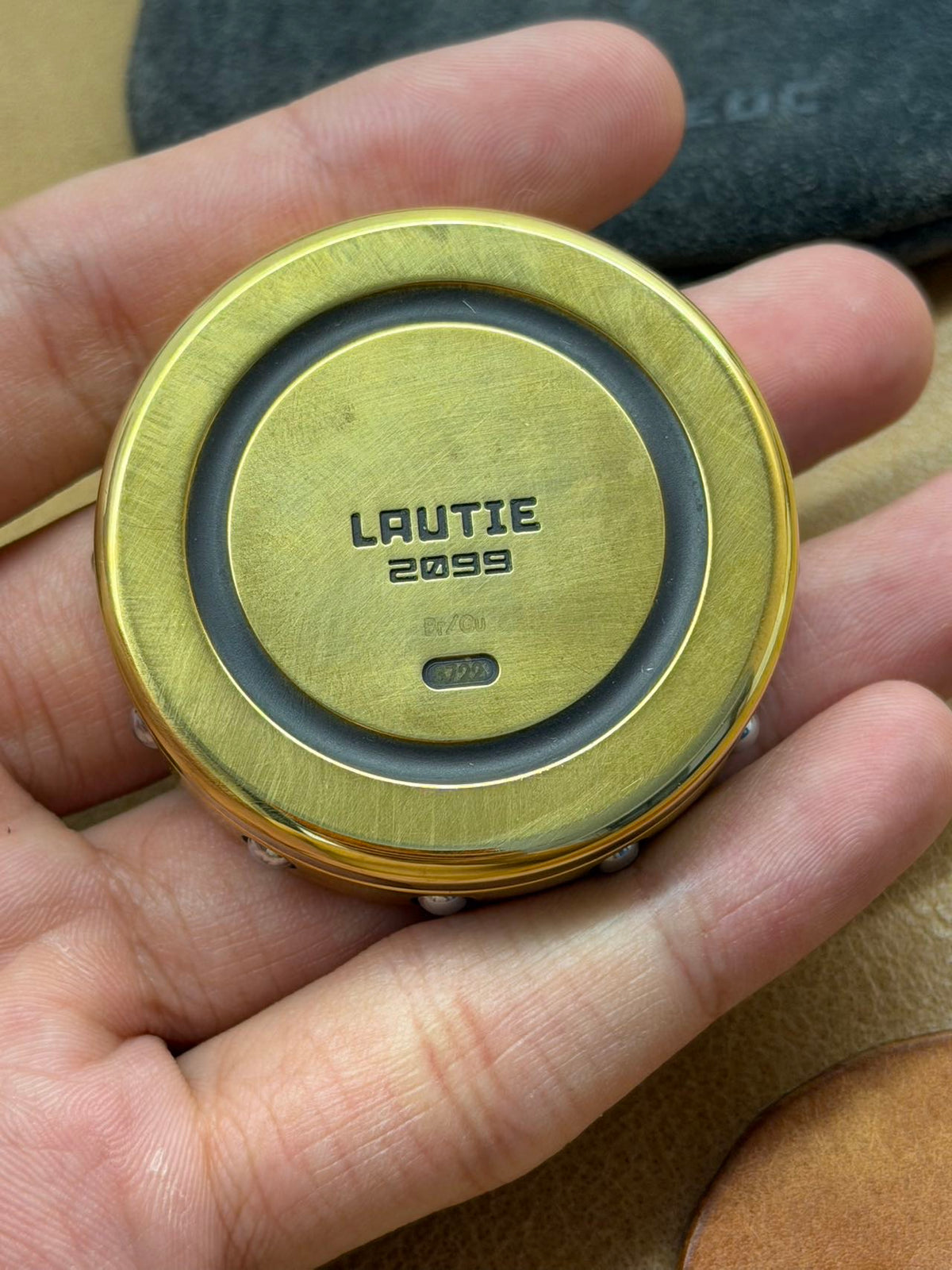 Dealer Button Brass