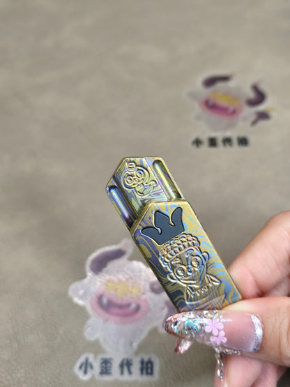 Plane Titanium Engraved