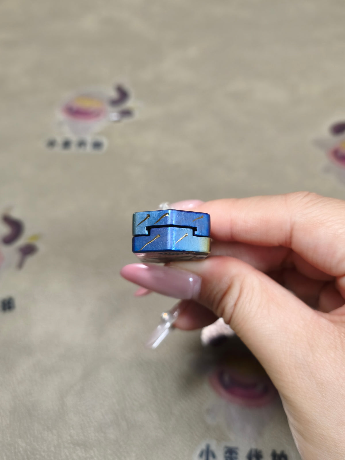 Plane Titanium Engraved