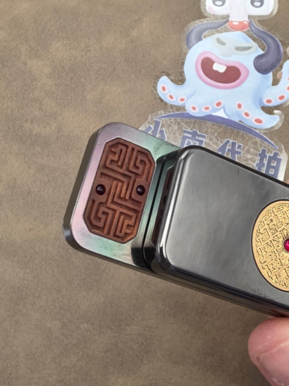 Brocade & Azure Paperweight Zirconium