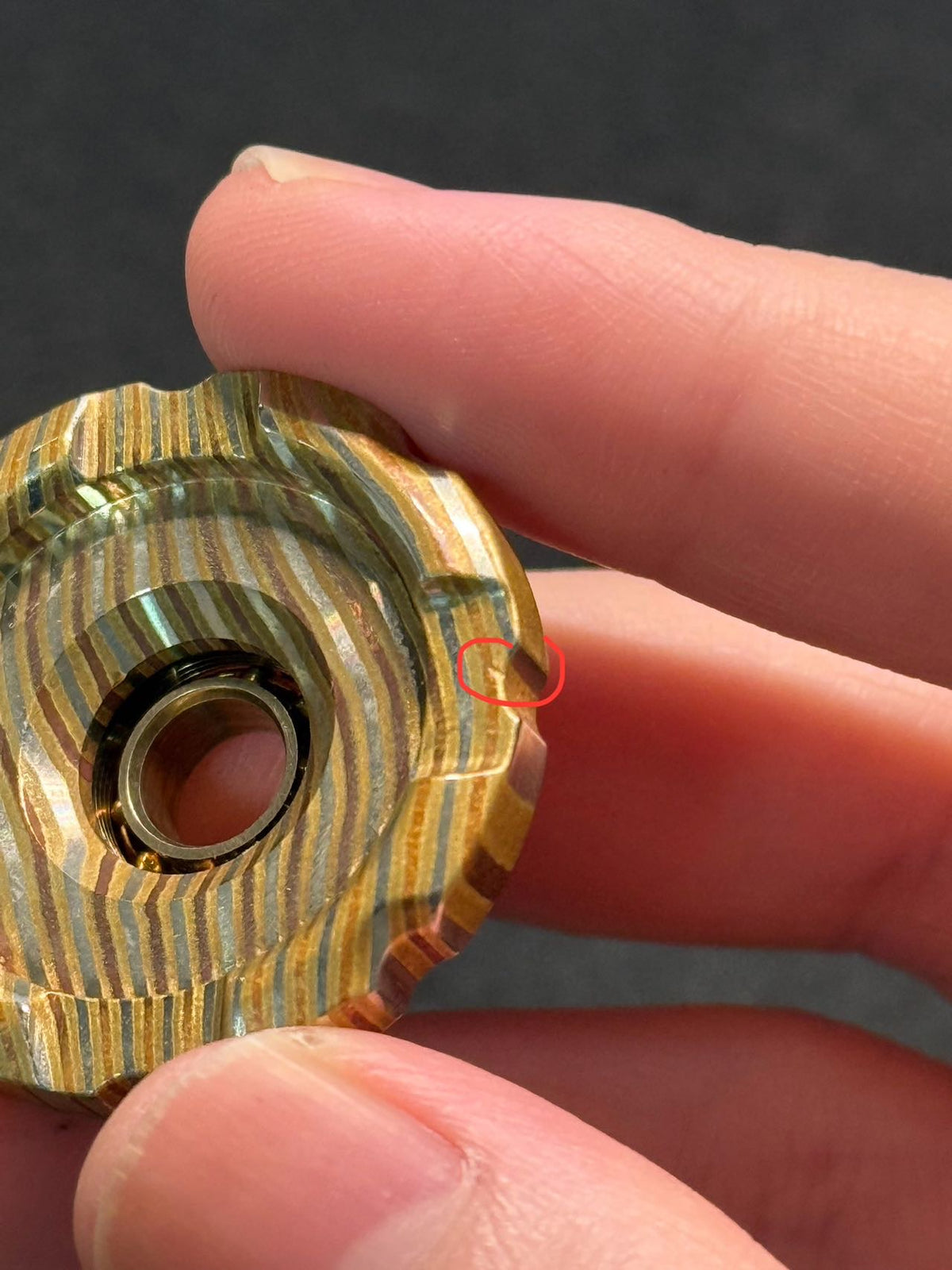 Armor Pie Shell Opening Mokume