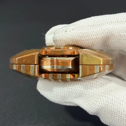 Mortise and Tenon Mokume Copper