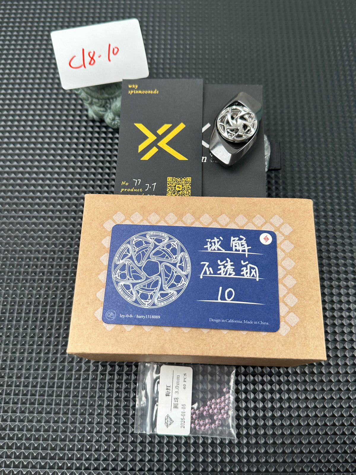 Sphere Puzzle Buckle Accessories Bearing Cap Zirconium Polished