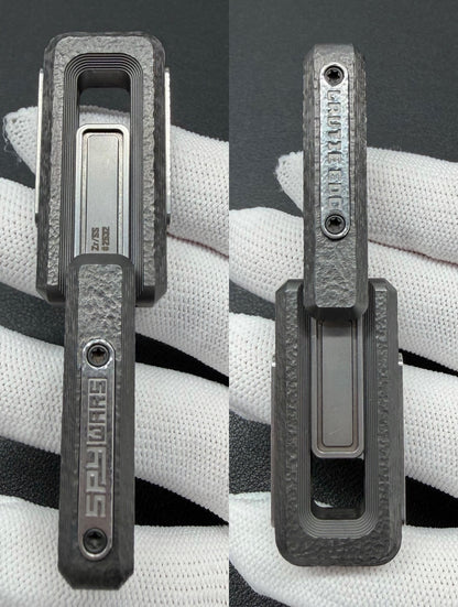 X Lock Zirconium Stone Textured Engraved
