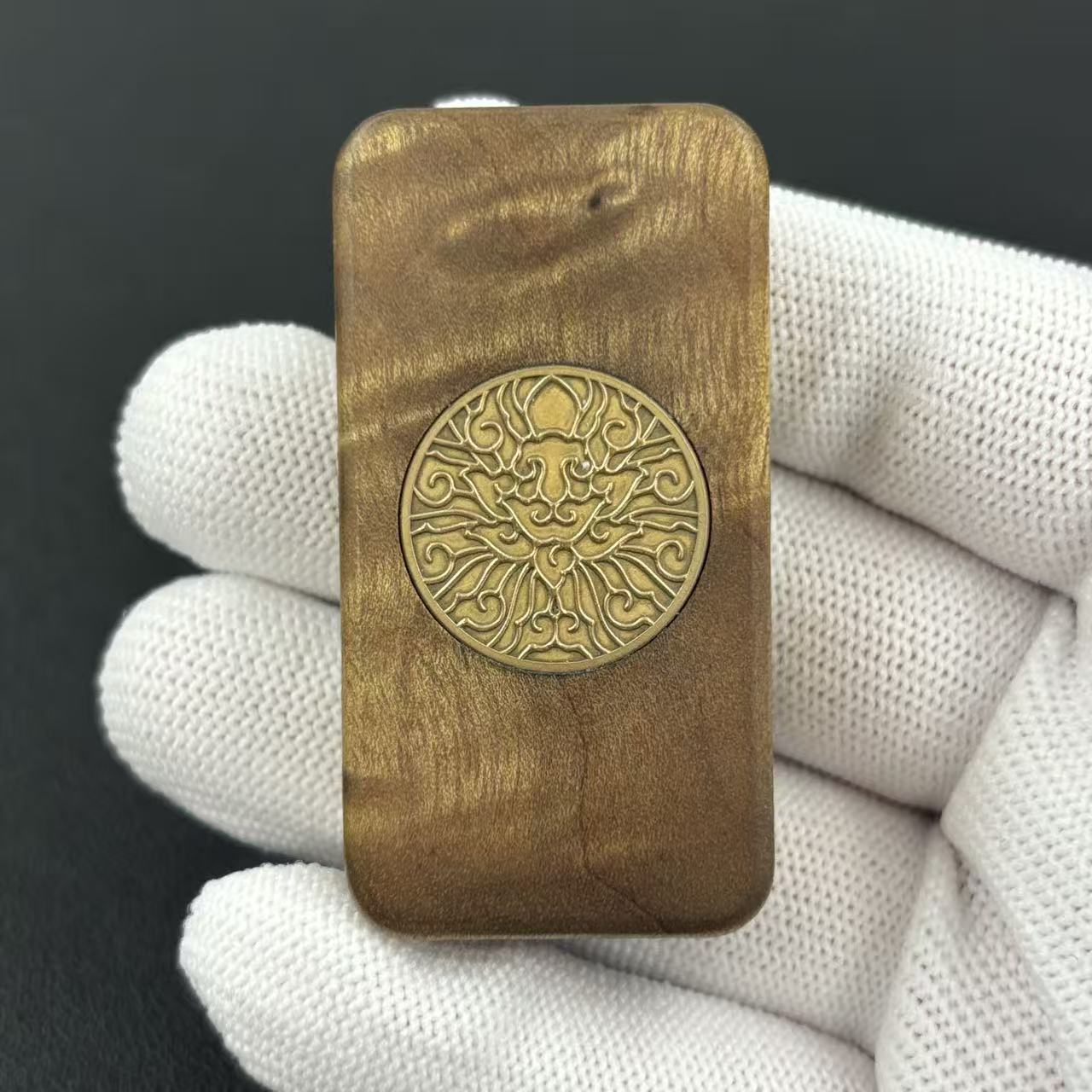 Brocade & Azure Paperweight