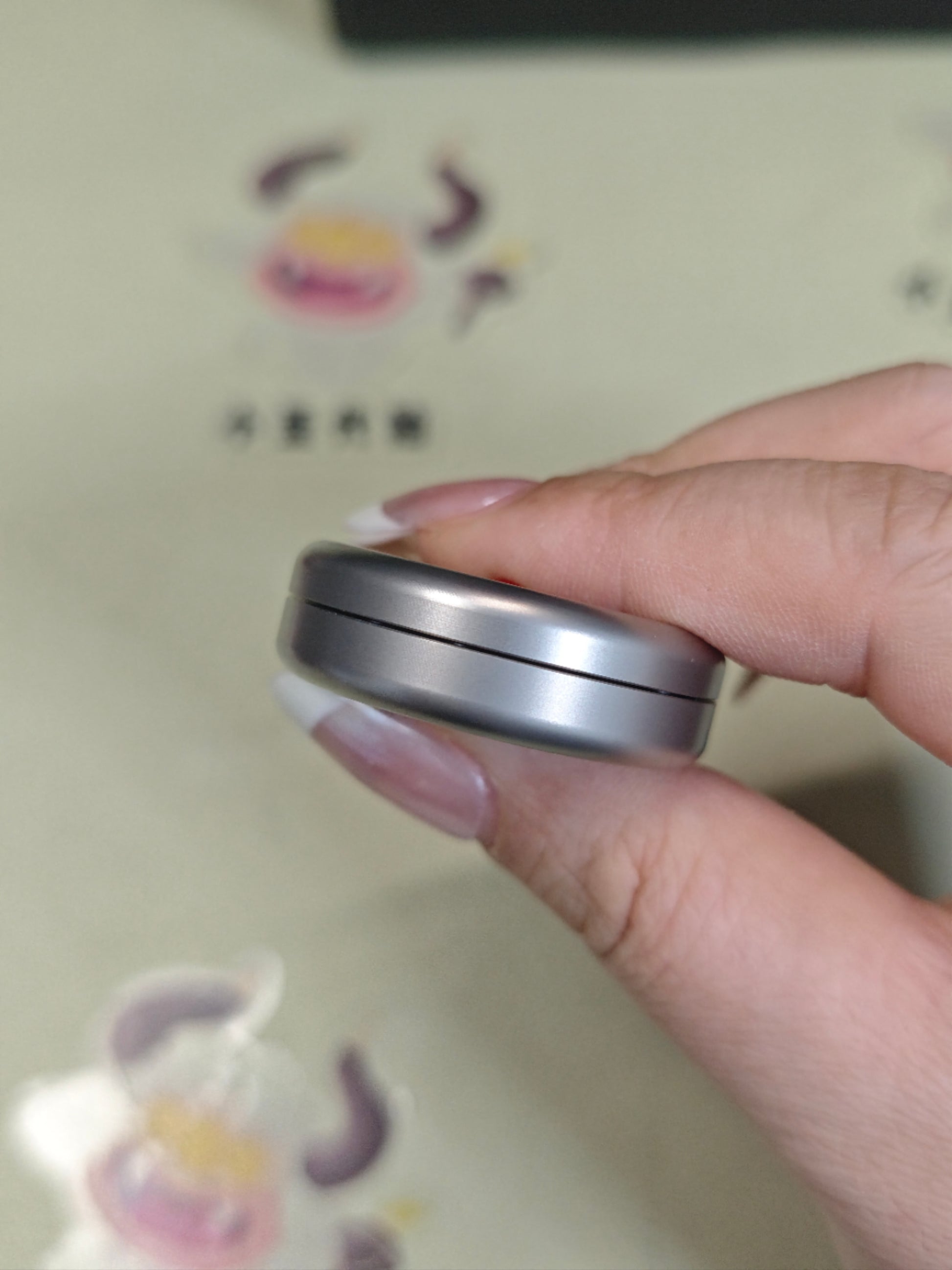 Joker Noise Milk Cap Spring Press Bead Titanium