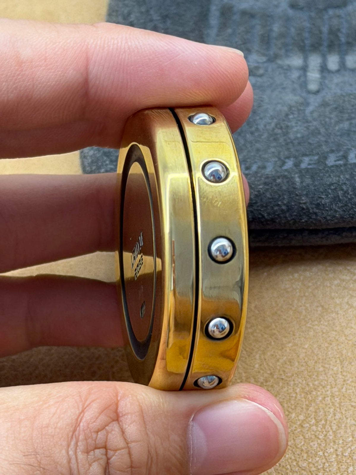 Dealer Button Brass