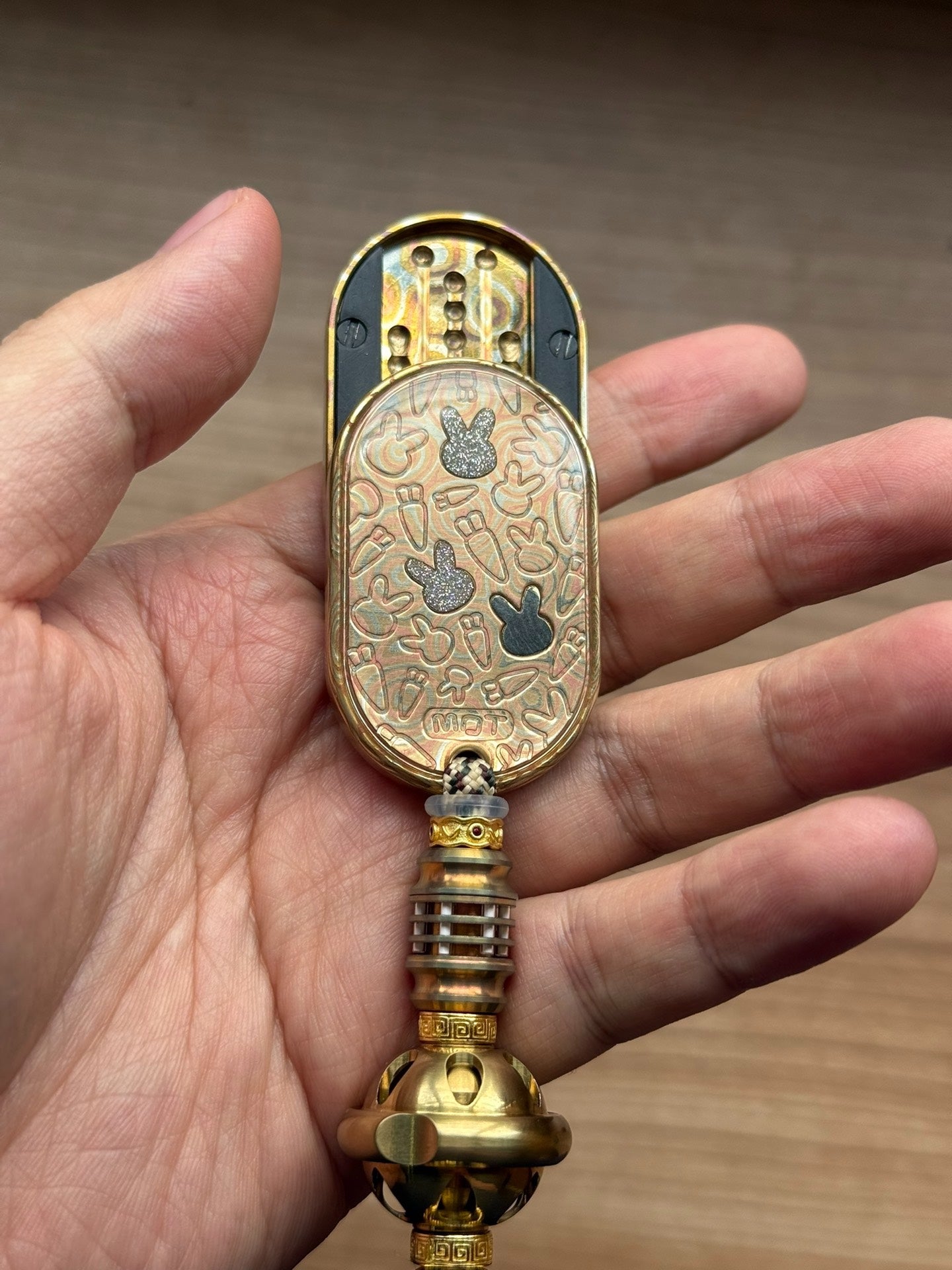 Groove Slider Mokume Resin-sealed