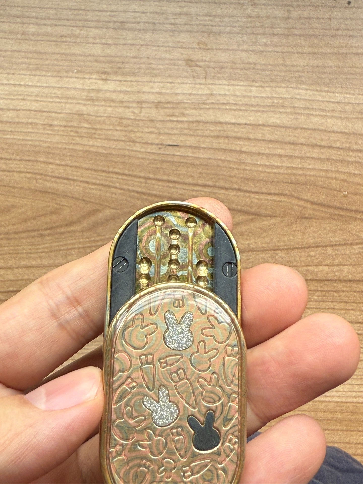 Groove Slider Mokume Resin-sealed