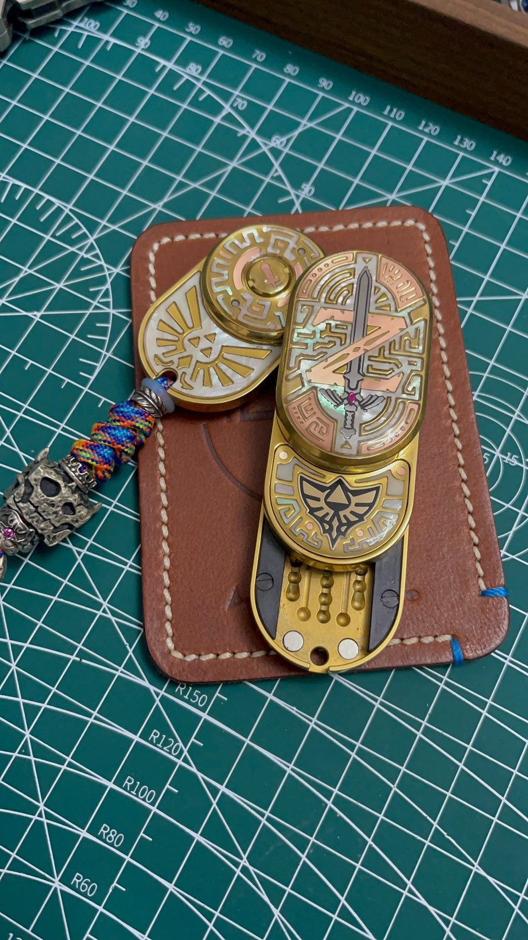 Groove Zirconium Oil Slick & MIX Zirconium Oil Slick Set Gold plated Set