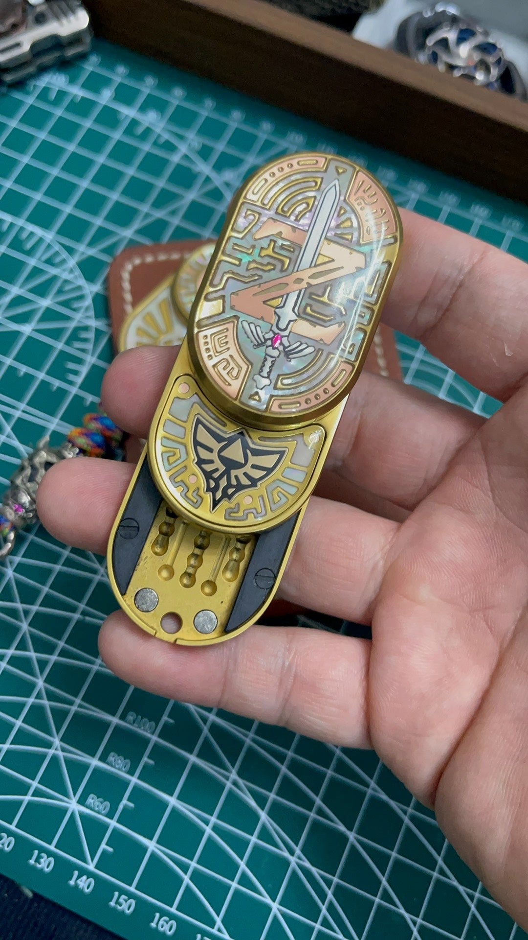 Groove Zirconium Oil Slick & MIX Zirconium Oil Slick Set Gold plated Set