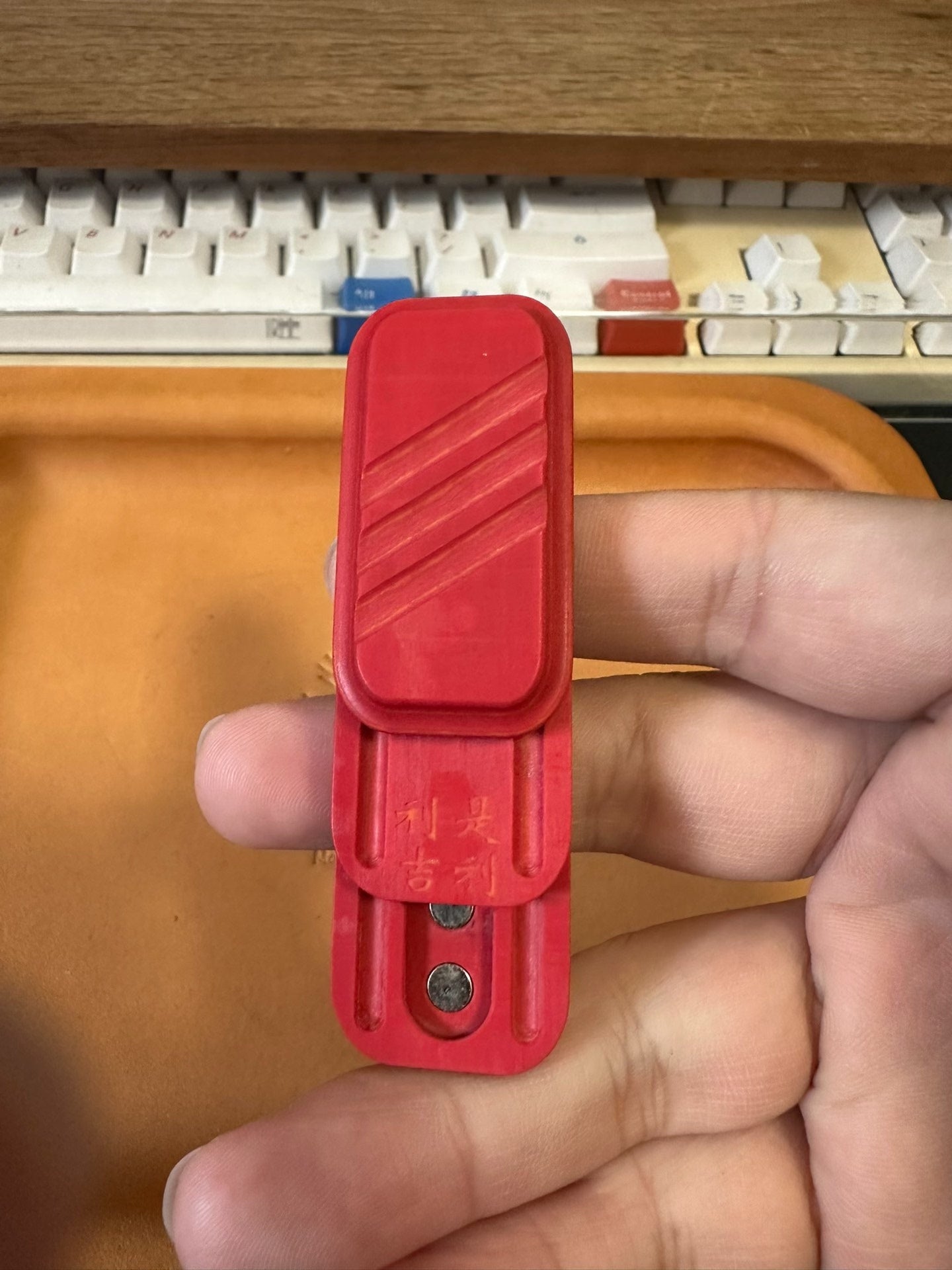 Lucky Candy Carbon Fiber Damascus Red