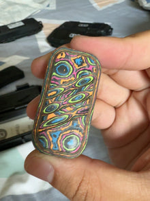 Lucky Candy Carbon Fiber Damascus Coral