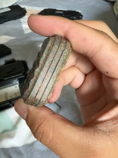Lucky Candy Carbon Fiber Damascus Coral