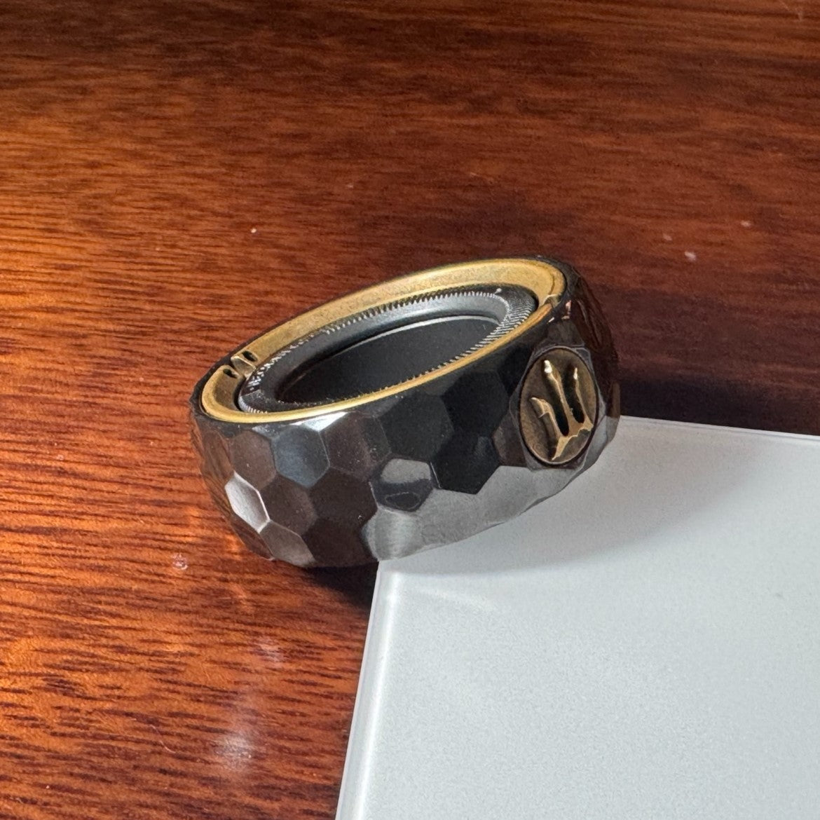 Mechanic-Thorns Ring Spinner Zirconium+Brass