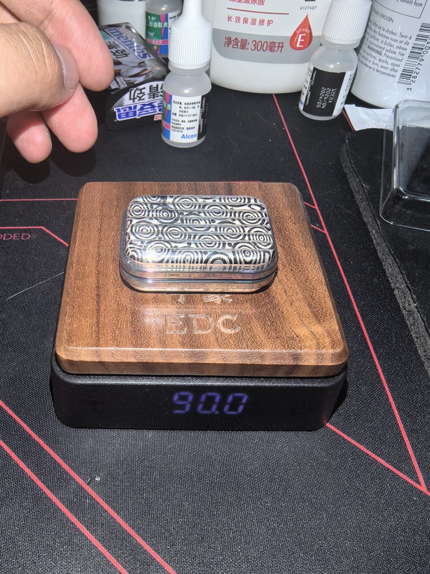 Travel Blue Tongue Damasteel