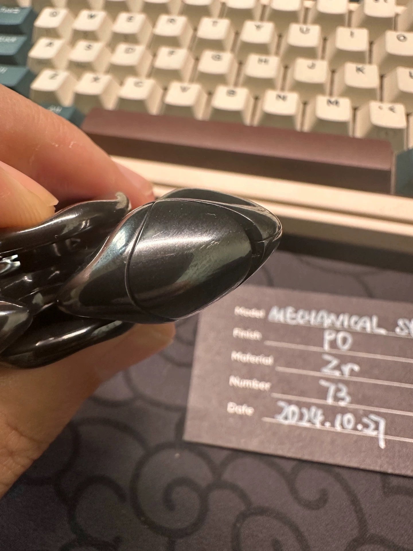 Machinery Squid Zirconium Polished