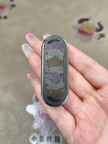 Ming Yin Titanium Color-Anodized Engraved