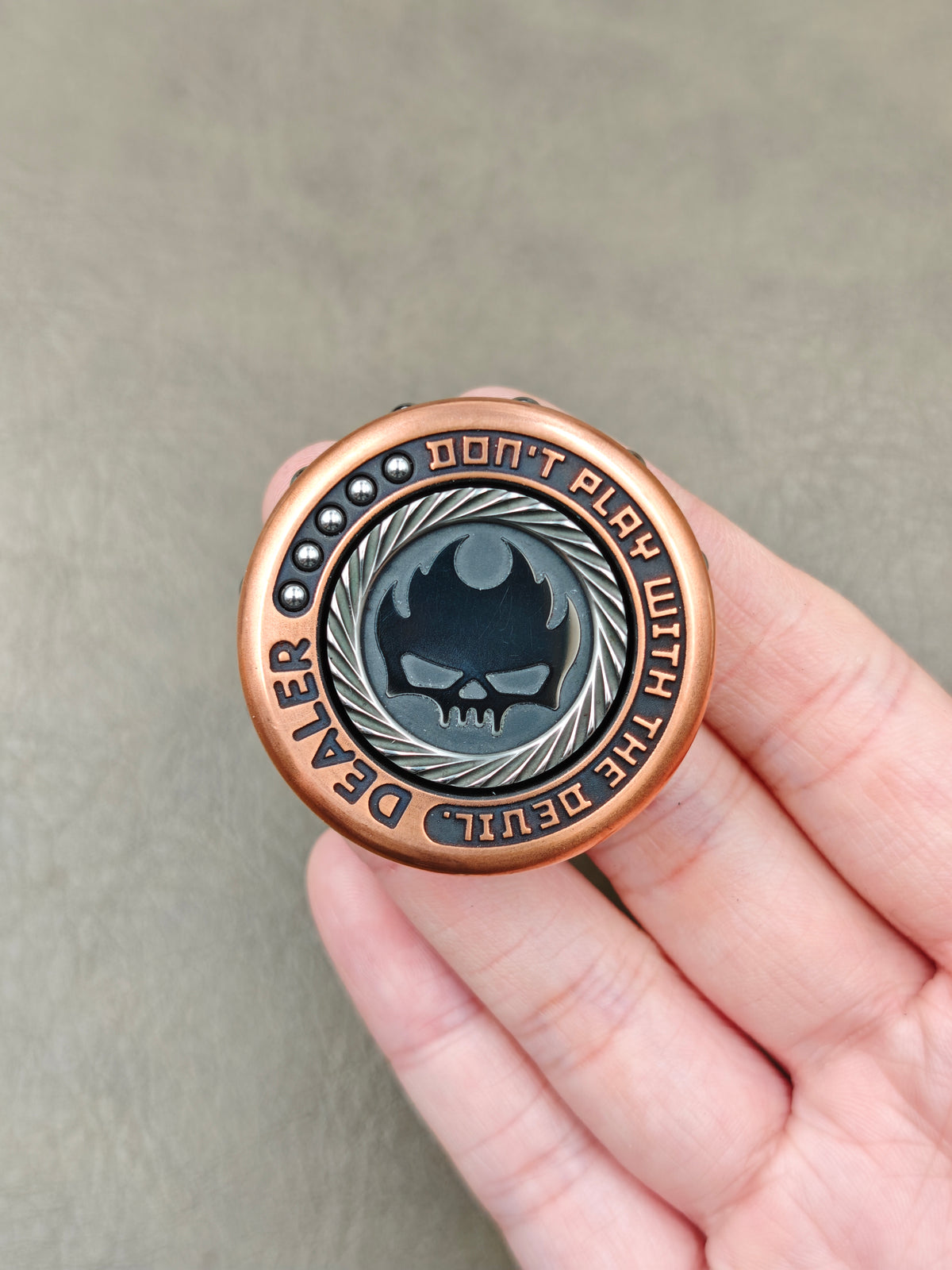 Dealer Button Copper