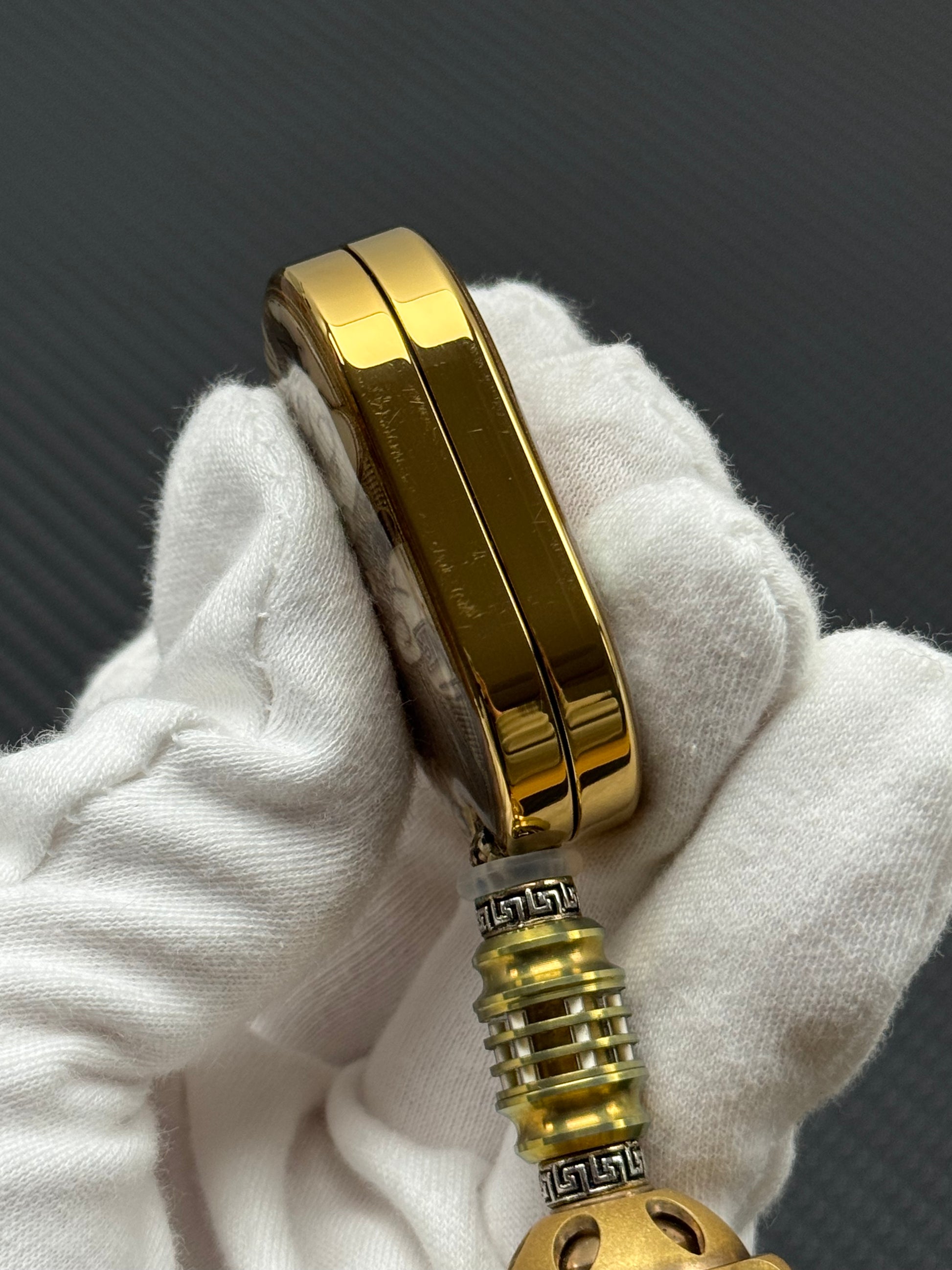 Dragon Rhythm Titanium Gold Plated Resin-Sealed
