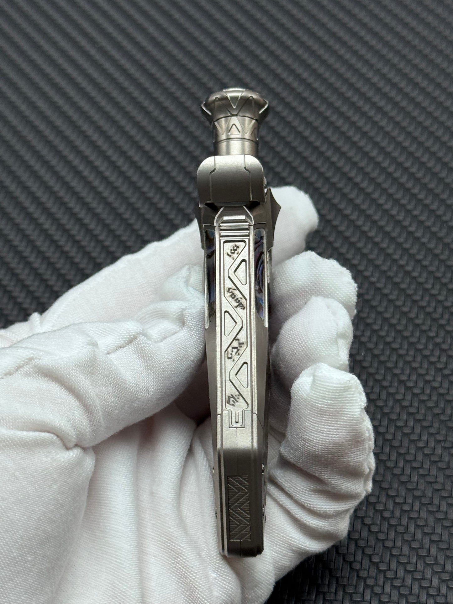TiNB Ghost Lantern Lake Sword Titanium Engraved