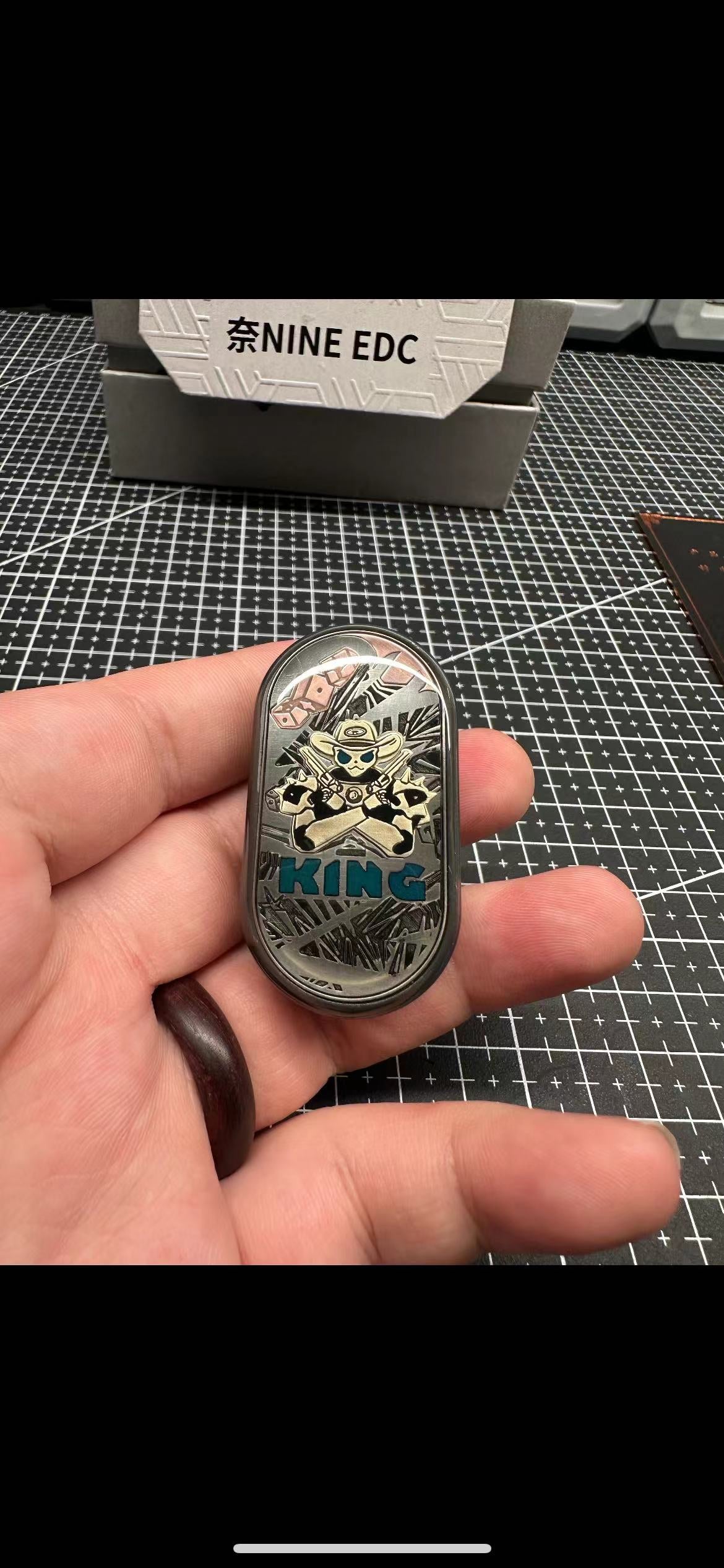 Cowboy Zirconium Resin-Sealed Engraved