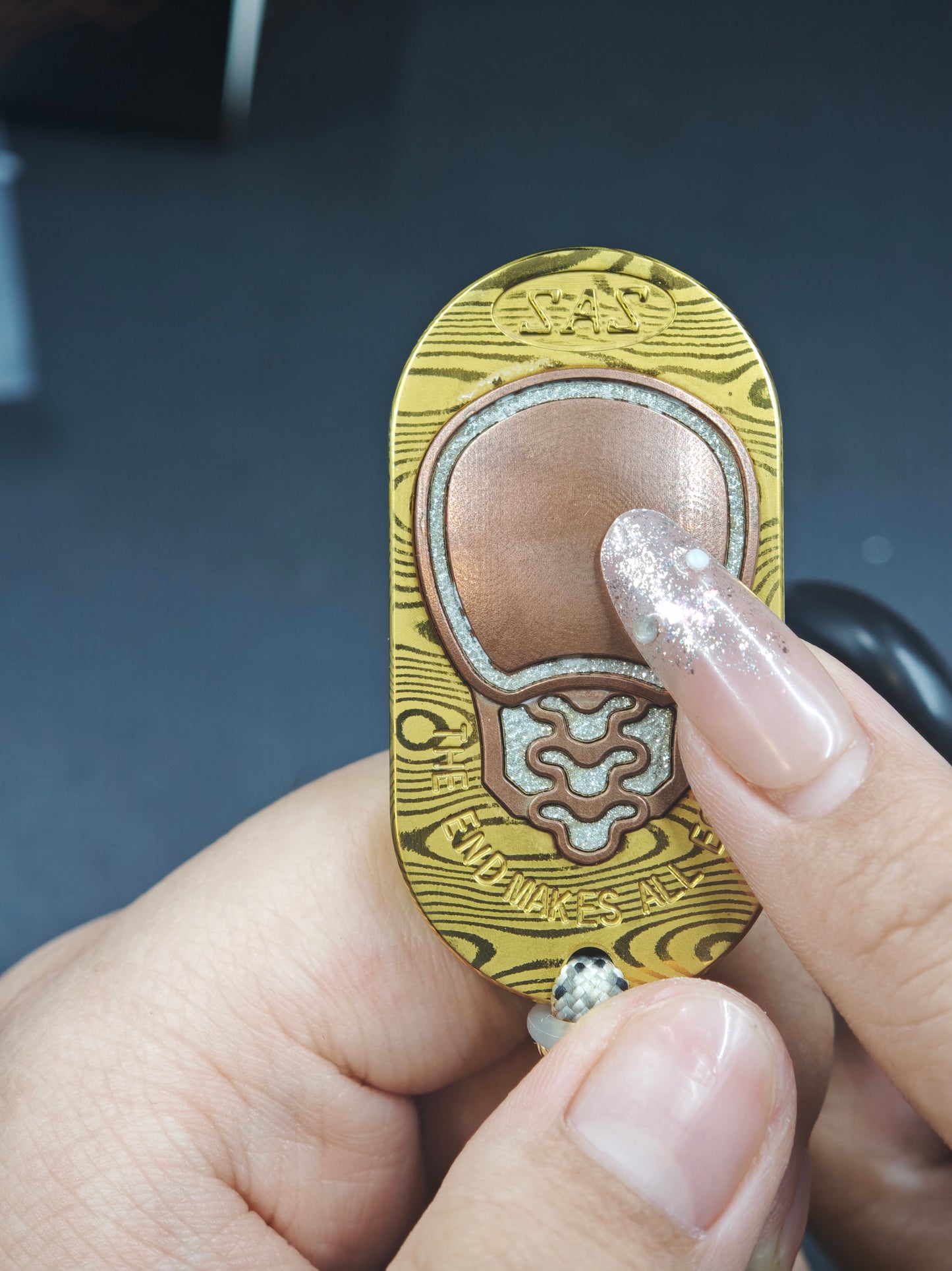David's Star Damasteel Copper Brass