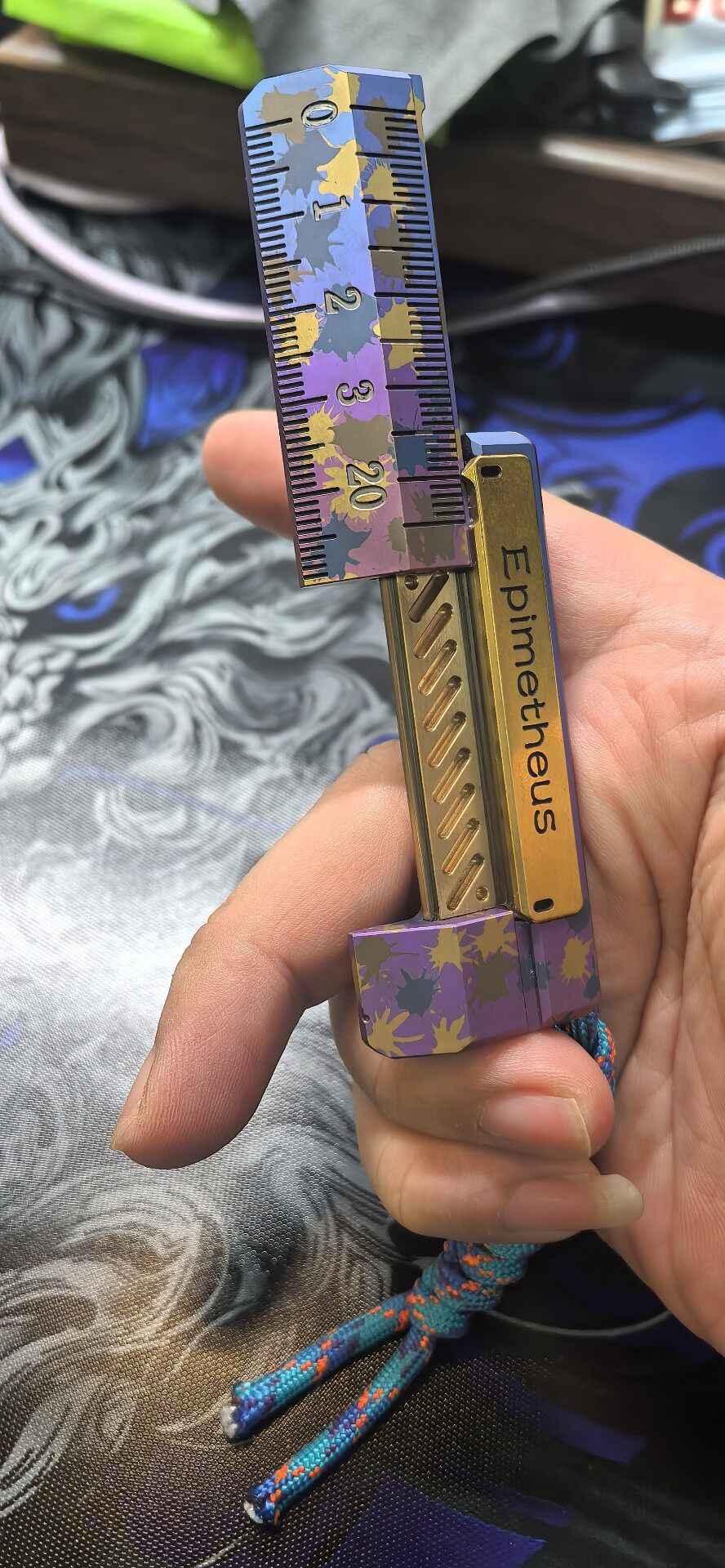 Quirky Ruler Titanium Brass