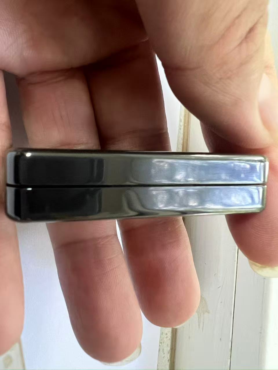 Brocade & Azure Paperweight Zirconium Polished