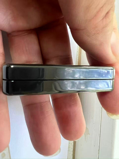 Brocade & Azure Paperweight Zirconium Polished