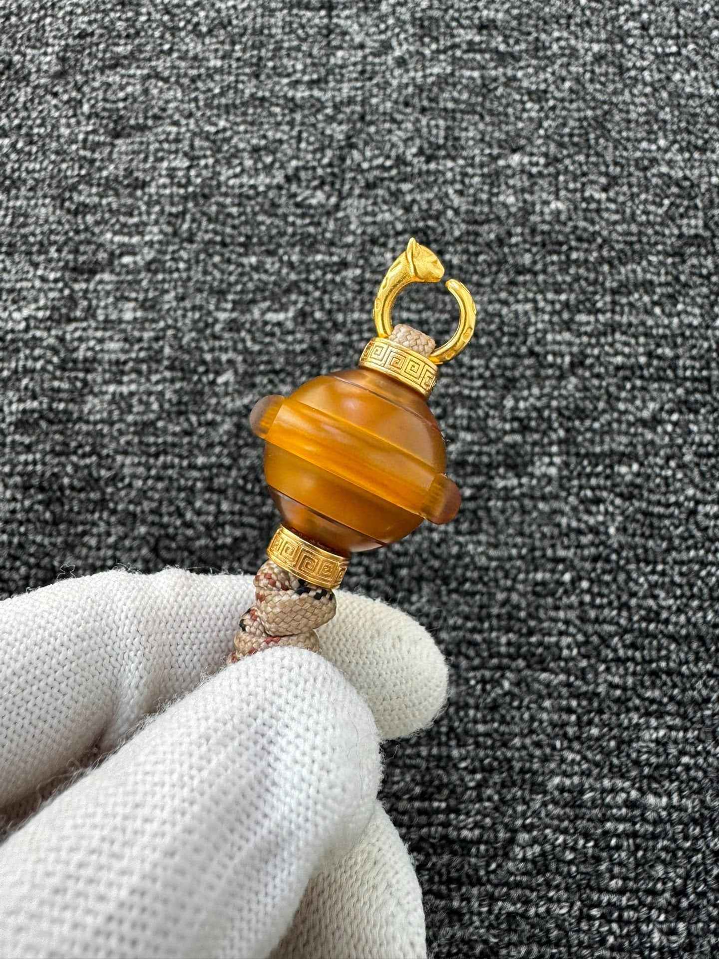 Little Gold Bar + Planet Lanyard Bead