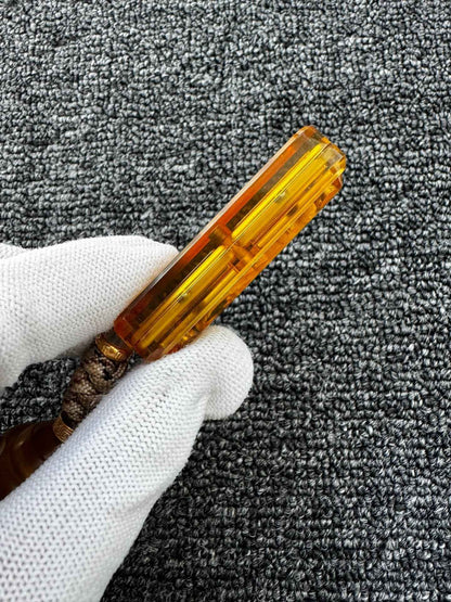 Little Gold Bar + Planet Lanyard Bead