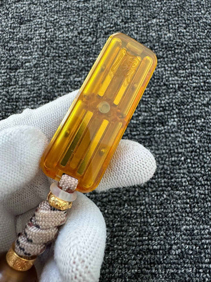 Little Gold Bar + Planet Lanyard Bead
