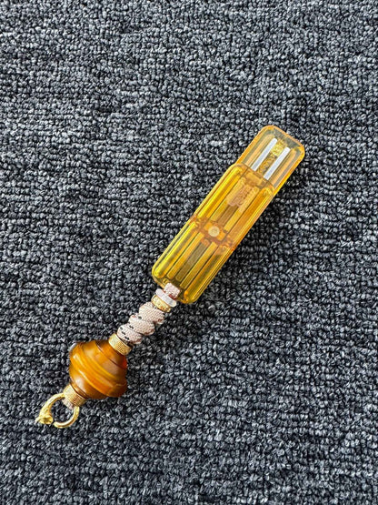 Little Gold Bar + Planet Lanyard Bead